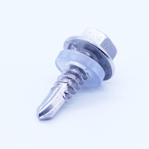 Tornillo de cabeza hexagonal de reborde - Hebei Jinzuo Fasteners Co,.Ltd - con hueco hexagonal / de acero inoxidable / autoperforante