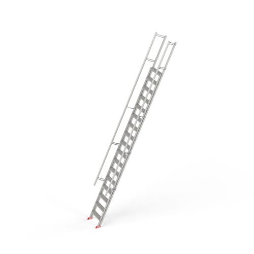 Escalera fija empinada - 3530 series - ROBUSTA-GAUKEL GmbH & Co. KG - recta / de exterior / de aluminio