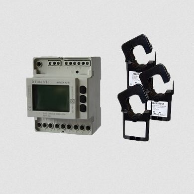 Contador de energía eléctrica trifásico - eFLEX TC - OTMETRIC - en riel DIN / con pantalla LCD