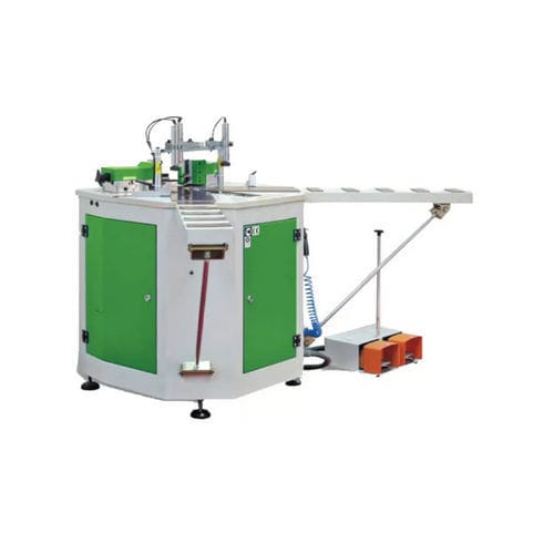 Engastadora de esquinas para perfiles de aluminio - AS 456 - INO Machinery Inc. - semiautomática / neumática / con pedal