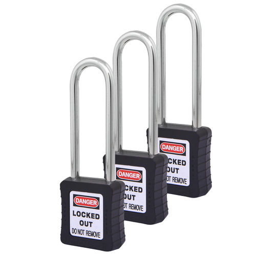 Candado de seguridad - LM-ULPP-LS-KD+MK3-BLK - Loto Master Inc.