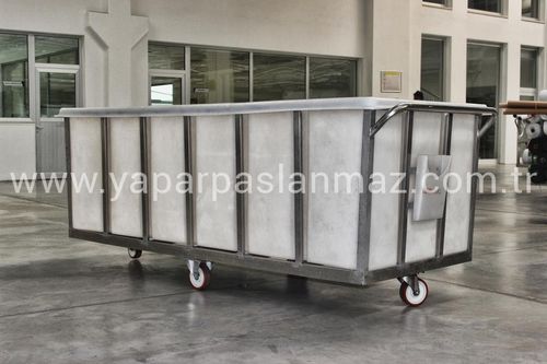 Carretilla de transporte - YAPAR MAKİNA A.Ş - de taller / de acero inoxidable / con ruedas giratorias