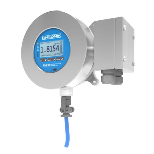 Transmisor de caudal másico - RHE 21 - Rheonik Messtechnik GmbH - volumétrico / para líquido / de gas