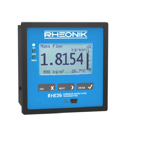 Transmisor de caudal másico - RHE 26  - Rheonik Messtechnik GmbH - volumétrico / para líquido / de gas