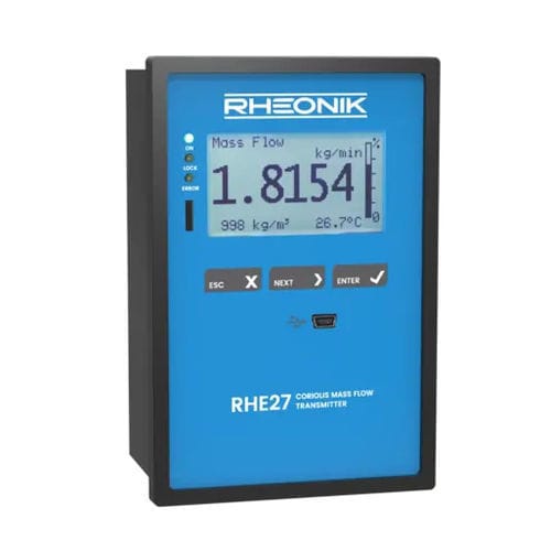 Transmisor de caudal de efecto Coriolis - RHE 27 - Rheonik Messtechnik GmbH - másico / para líquido / de gas