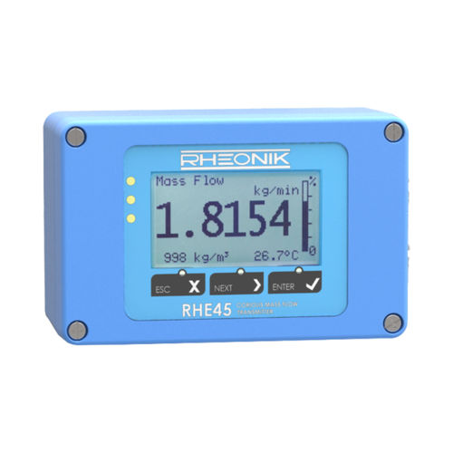 Transmisor de caudal de efecto Coriolis - RHE 45  - Rheonik Messtechnik GmbH - másico / para líquido / de gas