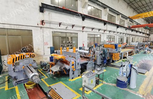 Línea de corte transversal para metal -  FOSHAN TE XIANG MACHINERY CO., LTD - de desenrollado / hidráulica