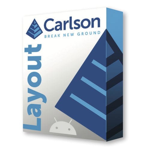 Software de almacenamiento - CARLSON LAYOUT - Carlson Software - de colecta de datos / para obras / Androïd