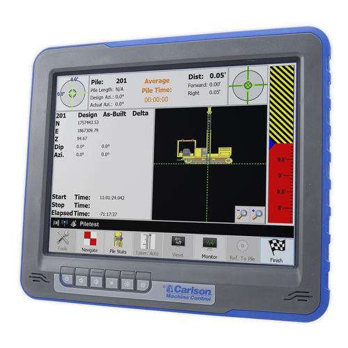Terminal de control con pantalla táctil - PDGRADE - Carlson Software - móvil / LCD / de control