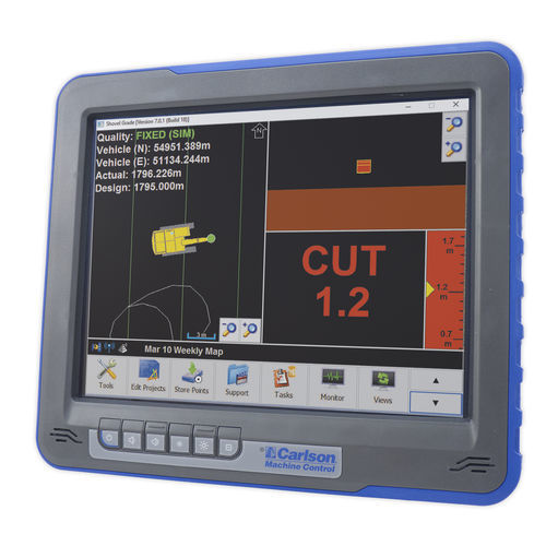 Terminal de control con pantalla táctil - Carlson Software - móvil / para carretilla elevadora