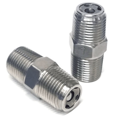 Válvula de retención de bolas - A0010-1-1 series - JAECO Fluid Systems - para agua / macho-macho / desatascadora
