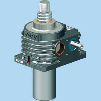 Gato de husillo de husillo de rosca trapecial - Z series - ZIMM GmbH - de tornillo sin fin / tuerca de seguridad / de aluminio
