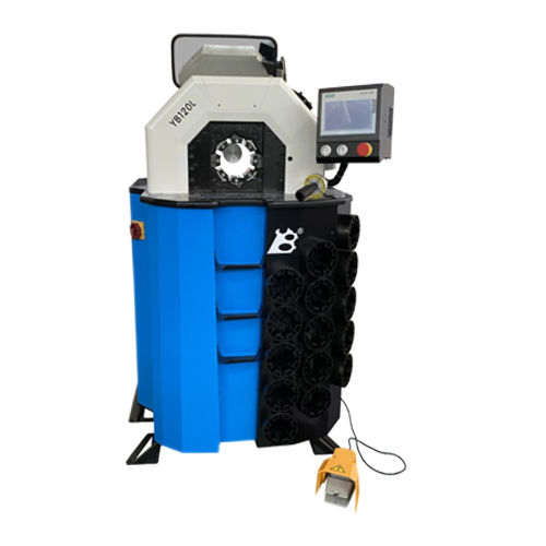 Engastadora de tubos flexibles - YB120L - Guangzhou YuBen Hydraulic Technology Co., Ltd. - automática / con pedal / de gran capacidad