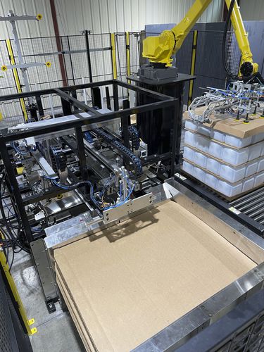 Sistema de paletización robotizado - Interactive Search Marketing for Mesh Automation - de manipulación / de bolsas / de cajas