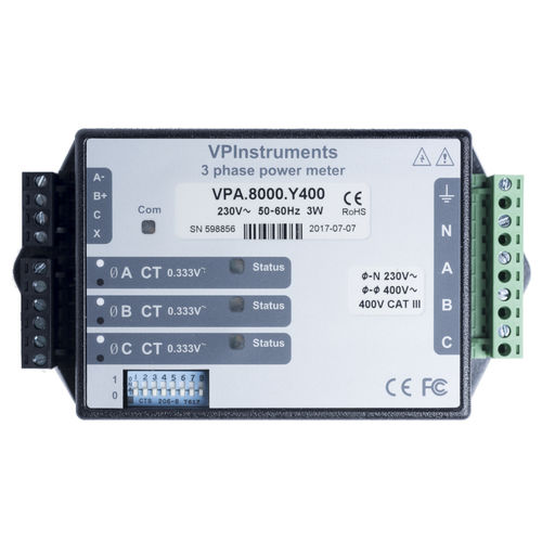 Dispositivo de medición de potencia contador eléctrico - VPInstruments - trifásico / monofásico