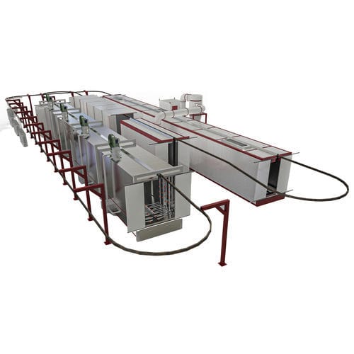 Línea de lavado de agua - CardanWash - KSP Machine - por aspersión / automática / de proceso