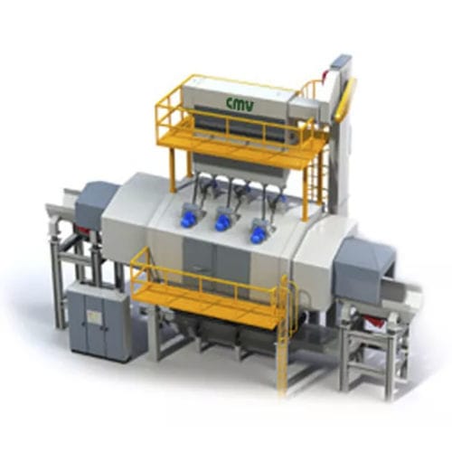 Granalladora de banda - TC - CMV - de turbina / para metal / automática