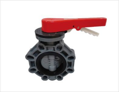 Válvula de mariposa - Xiamen Keheng Plastic Co., Ltd. - de palanca / de control / para agua
