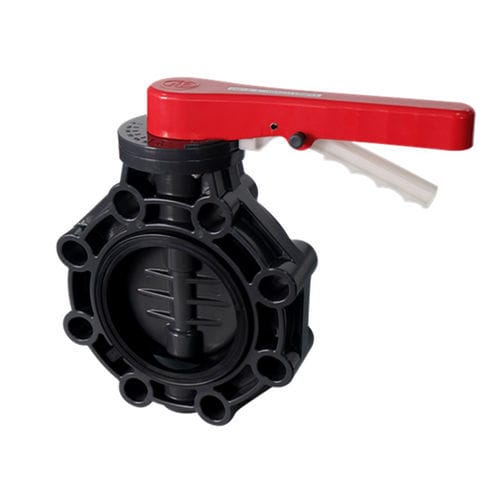 Válvula de mariposa - Xiamen Keheng Plastic Co., Ltd. - de palanca / de control / para agua