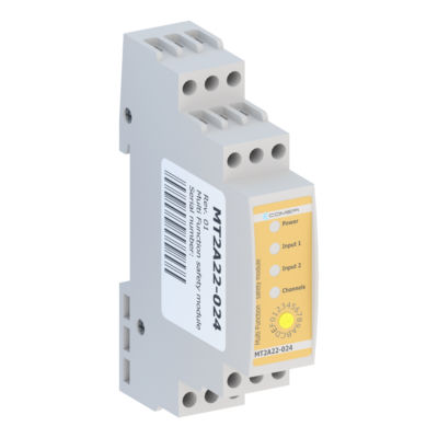 Relé de seguridad 2NA - MT2A22-024 - Comepi srl - SIL / en riel DIN / temporizador