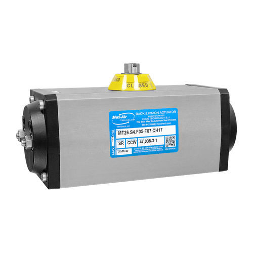 Actuador para válvula neumático - MT series - Max-Air Technology - tipo cuarto de vuelta / de piñón cremallera / de doble efecto