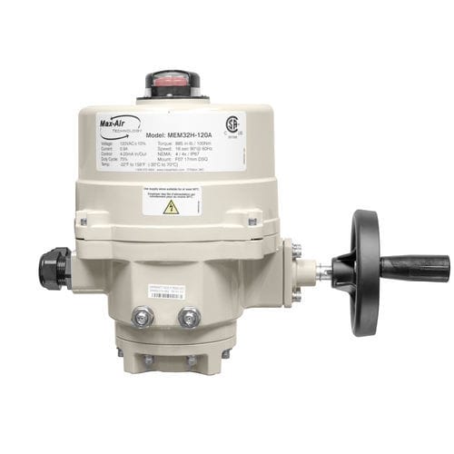 Actuador para válvula eléctrico - ME series - Max-Air Technology - rotativo / trifásico / IP65