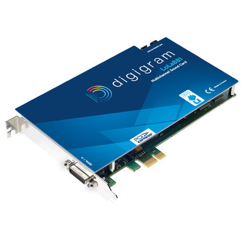 Tarjeta de sonido PCI Express - LOLA881 - DIGIGRAM - extraplana / multicanal / estéreo