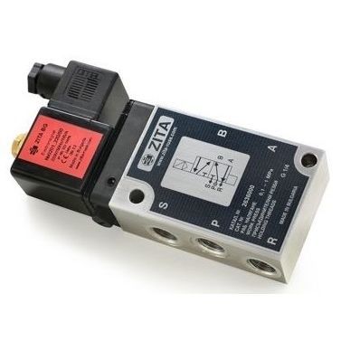 Distribuidor neumático de cajón - 2636000 - ZITA BULGARIA - accionado por solenoide / de 5/2 vías / de aluminio