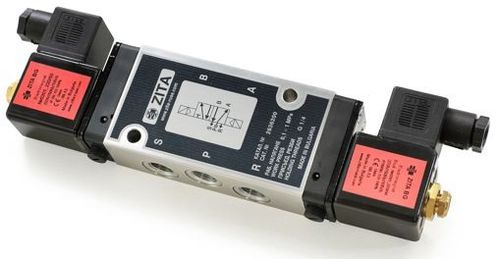 Distribuidor neumático de cajón - 2636200 - ZITA BULGARIA - accionado por solenoide / de 5/2 vías / de aluminio