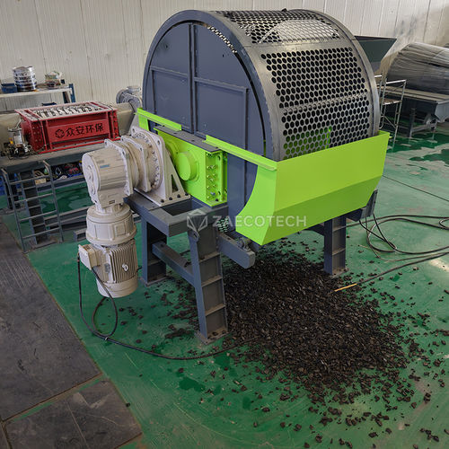 Destrozador de 2 ejes - TDF/Rubber - ZhengZhou ZA ECOTECH Co.,Ltd - de neumáticos / con transportador / de alto par