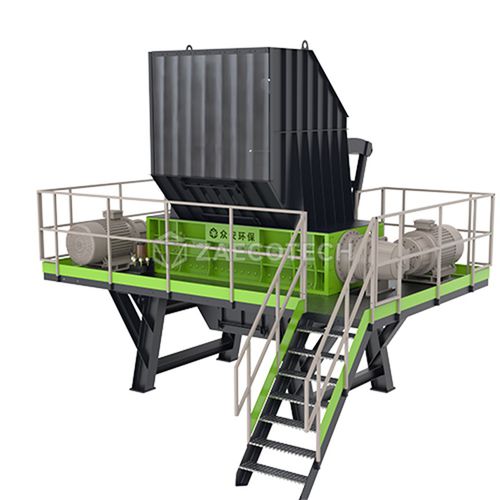 Destrozador primario - D series - ZhengZhou ZA ECOTECH Co.,Ltd - de 2 ejes / de metal / de neumáticos