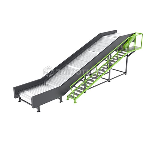 Transportador de banda - LB series - ZhengZhou ZA ECOTECH Co.,Ltd - con cadena / inclinado / de transporte