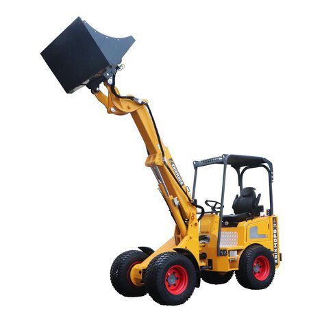 Cargadora de ruedas - Knikmops KM 180 TE - Gebroders geens - articulada / multiusos / compacta