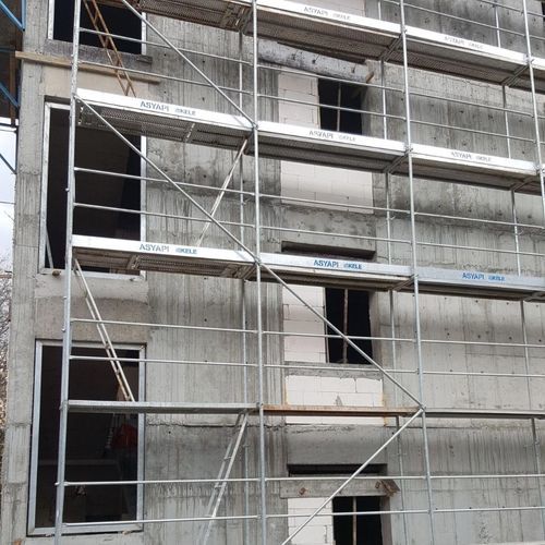 Andamio fijo - ASYAPI scaffolding - de fachada / con escalera
