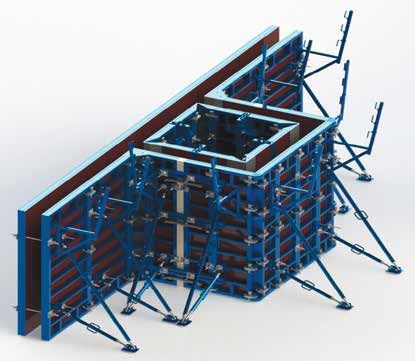 Encofrado de trepa - ASYAPI scaffolding - de tabiques / para pilares / de cajas