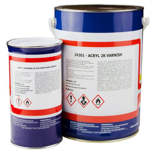 Barniz de protección - 24301  - Hydroton SA - bicomponente / de fibra acrílica / de poliuretano