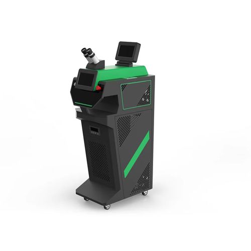 Máquina de soldar láser - HS-DJW200 - Shenzhen HS Technology Co.,LTD - controlada por PLC / con ruedas / para joyería