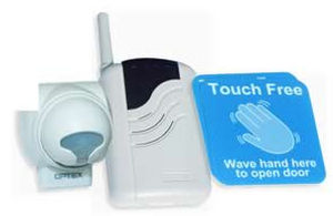 Sensor de proximidad de infrarrojos pasivos - Air-Wave  - OPTEX Entrance - rectangular / analógico / para puerta automática