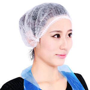 Gorro desechable para mujer - Hefei HaoXin Protective Technology Co., Ltd. - para sala blanca / para la industria agroalimentaria