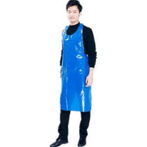 Delantal de trabajo - Hefei HaoXin Protective Technology Co., Ltd. - de protección química / impermeable / de polietileno
