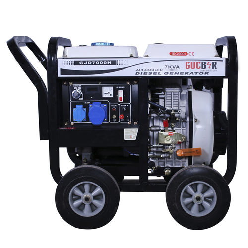 Grupo electrógeno diésel - GJD7000H - GUCBIR GENERATOR MANUFACTURING CO.LTD. - monofásico / con ruedas / 50 Hz