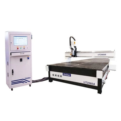Recortadora CNC - UT2060A - Nanjing Unitec Technology Co.,LTD - 3 ejes / de leña / con aspiración