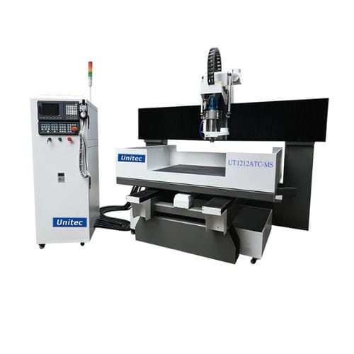 Recortadora CNC - UT1212ATC-MS - Nanjing Unitec Technology Co.,LTD - 3 ejes / de un husillo / de metal