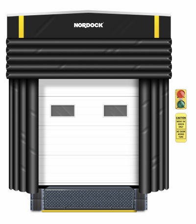 Abrigo para muelle de carga inflable - IS-550 series - Nordock Inc. - isotérmico