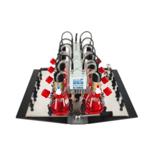 Biorreactor/fermentador de laboratorio - RAMOS® - HiTec Zang GmbH - de proceso / de síntesis paralela / de mesa