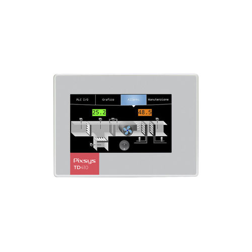 HMI con pantalla táctil resistiva - TD410 - Pixsys - embarcado / 480 x 272 / ARM Cortex-A8