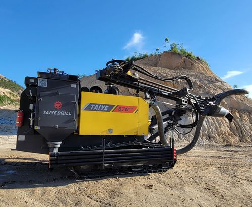 Perforadora rotativa - TAIYE-670-DTH - Xuanhua Taiye Drilling Machinery Co.,LTD - DTH / hidráulica / para obra de construcción