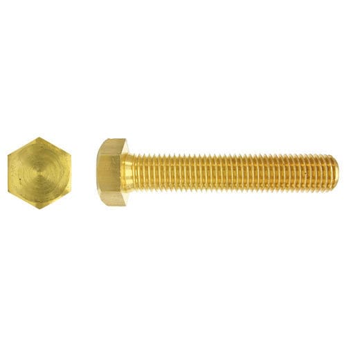 Tornillo de cabeza hexagonal - 933 - Chavesbao - de latón / DIN