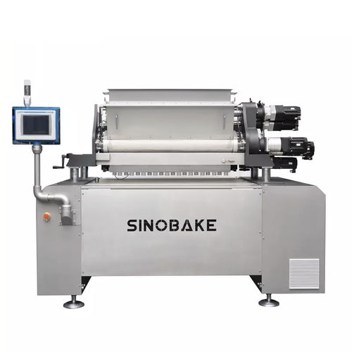 Línea de producción de cookies con dispositivo de corte - HJ series - Guangdong Shunde Huaji Machinery Industrial Co., Ltd. - con horno de túnel / con amasadora / controlada por PLC
