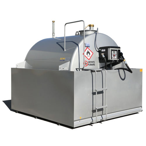 Cuba de almacenamiento de gasóleo - CUBE70 B.SMART - Demo Serbatoi - para distribución / de acero al carbono / cilíndrica